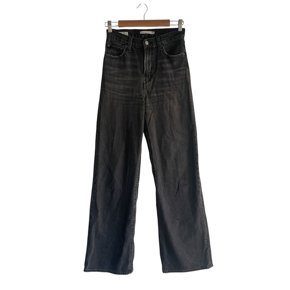 Levi's Black Wide Leg Flare Jeans